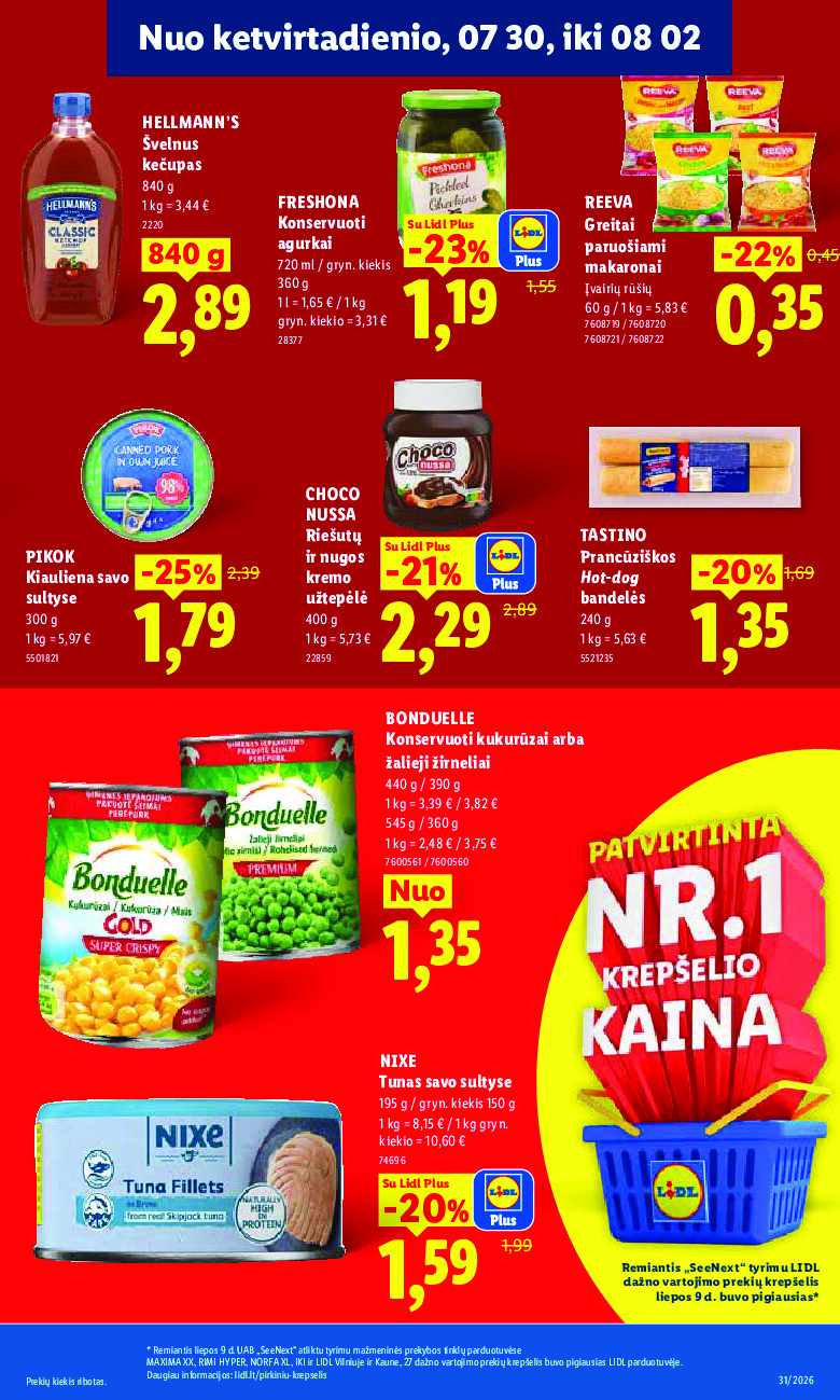 lidl - MAISTO PREKIŲ PASIŪLYMAI (2026-07-27 - 2026-08-02) - page: 33
