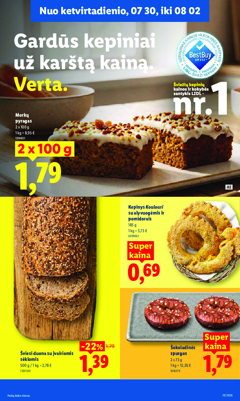 lidl - MAISTO PREKIŲ PASIŪLYMAI (2026-07-27 - 2026-08-02) - page: 37