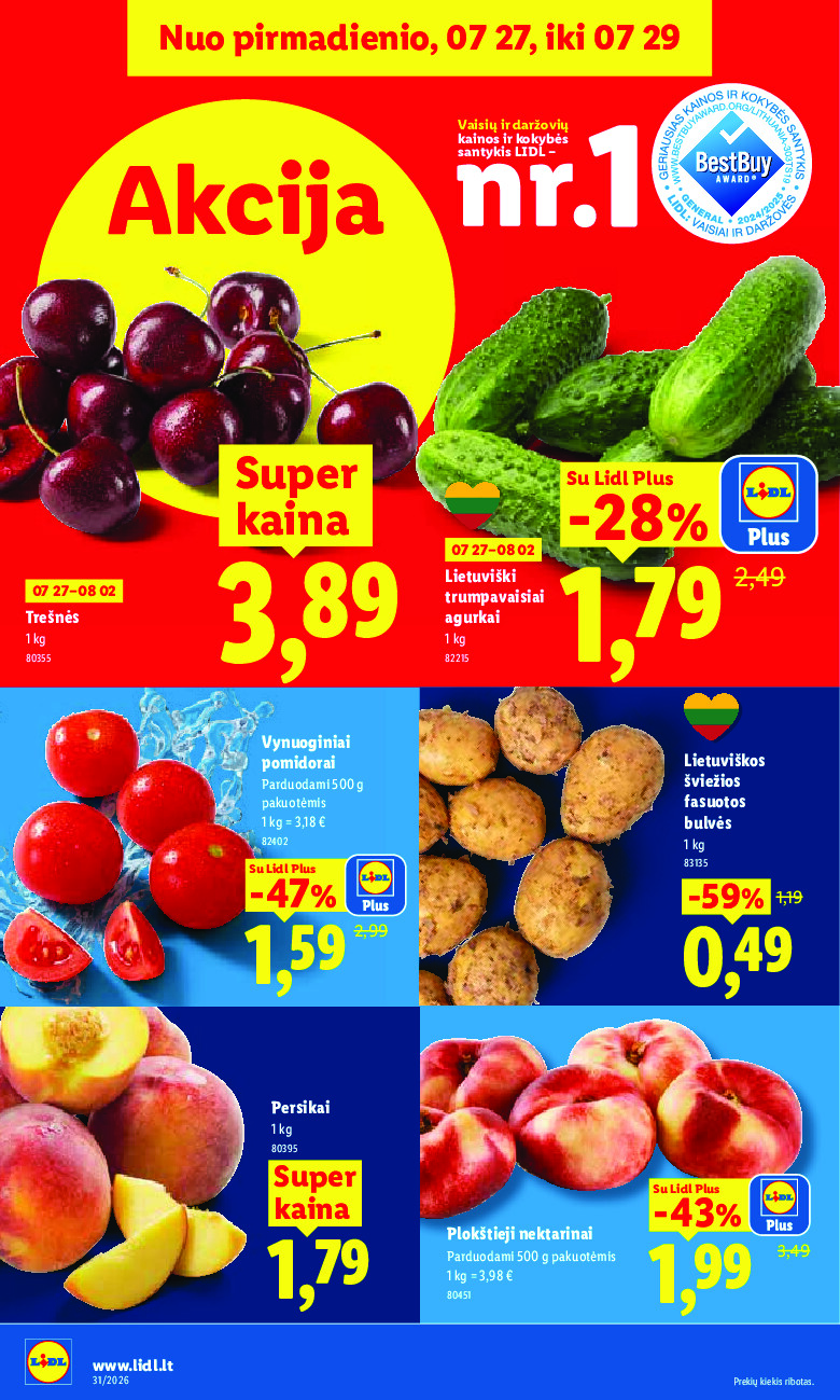 lidl - MAISTO PREKIŲ PASIŪLYMAI (2026-07-27 - 2026-08-02) - page: 6