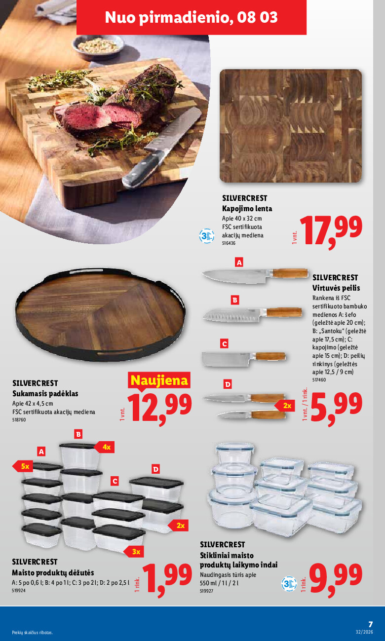 lidl - NE MAISTO PREKIŲ PASIŪLYMAI (2026-08-03 - 2026-08-09) - page: 7