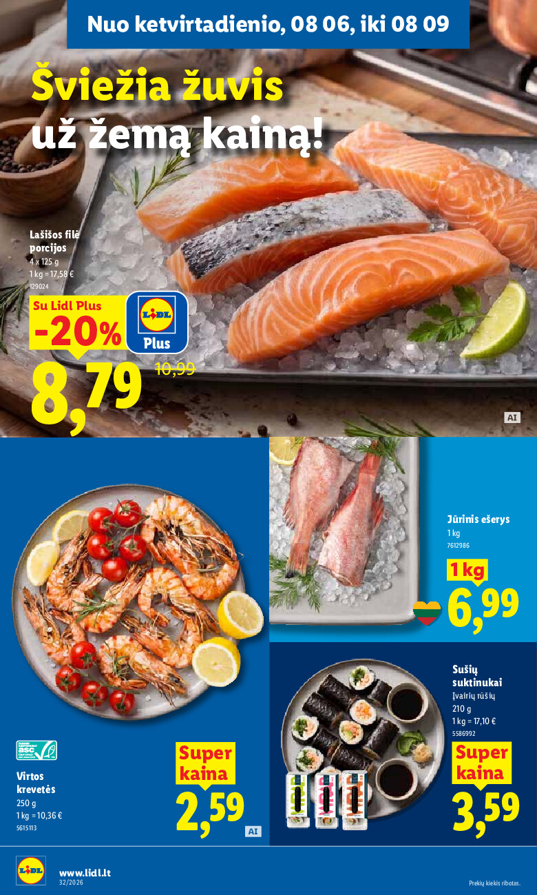 lidl - MAISTO PREKIŲ PASIŪLYMAI (2026-08-03 - 2026-08-09) - page: 44