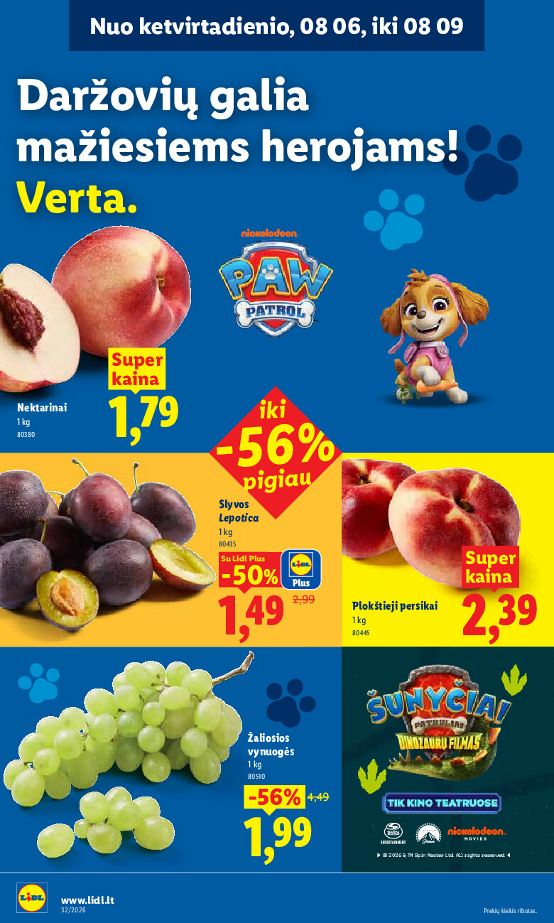 lidl - MAISTO PREKIŲ PASIŪLYMAI (2026-08-03 - 2026-08-09) - page: 46