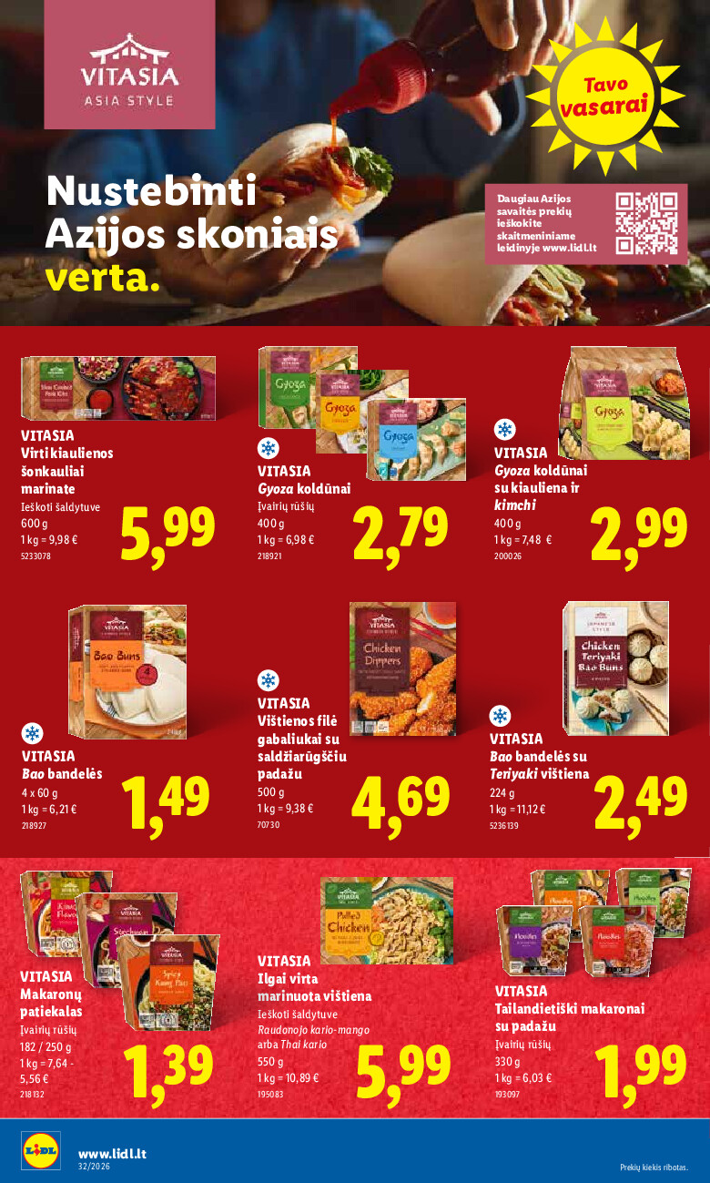 lidl - MAISTO PREKIŲ PASIŪLYMAI (2026-08-03 - 2026-08-09) - page: 10