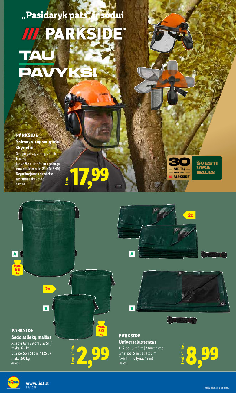 lidl - NE MAISTO PREKIŲ PASIŪLYMAI (2026-08-17 - 2026-08-23) - page: 16