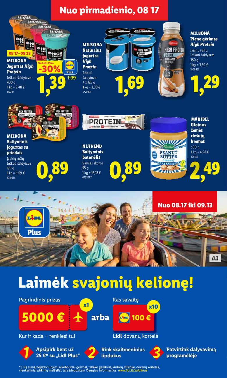 lidl - MAISTO PREKIŲ PASIŪLYMAI (2026-08-17 - 2026-08-23) - page: 17