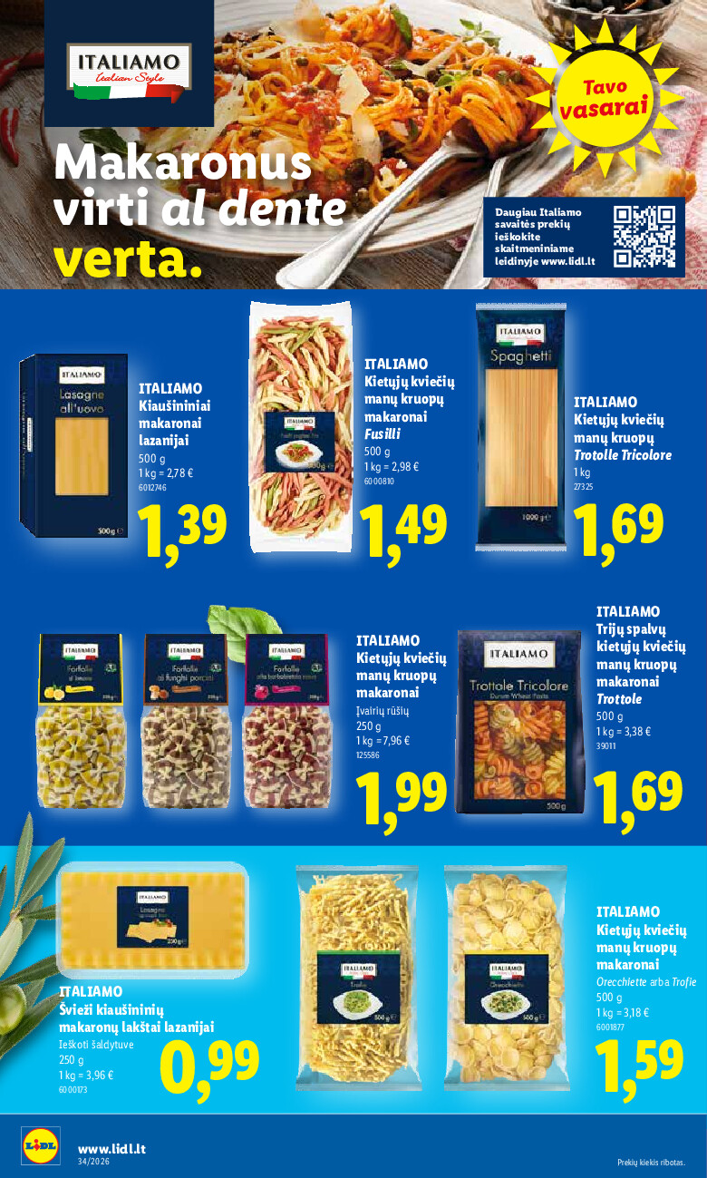 lidl - MAISTO PREKIŲ PASIŪLYMAI (2026-08-17 - 2026-08-23) - page: 24