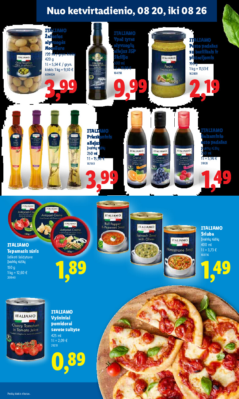lidl - MAISTO PREKIŲ PASIŪLYMAI (2026-08-17 - 2026-08-23) - page: 27