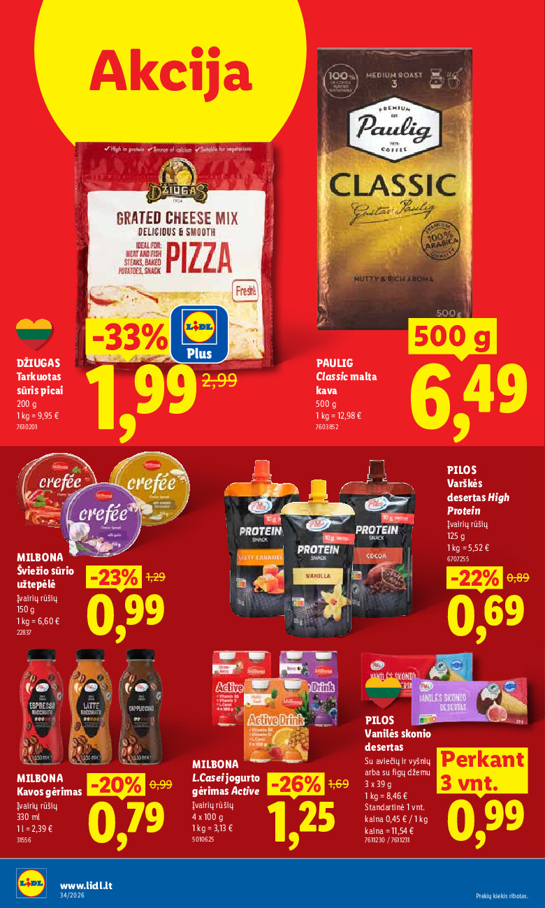 lidl - MAISTO PREKIŲ PASIŪLYMAI (2026-08-17 - 2026-08-23) - page: 8