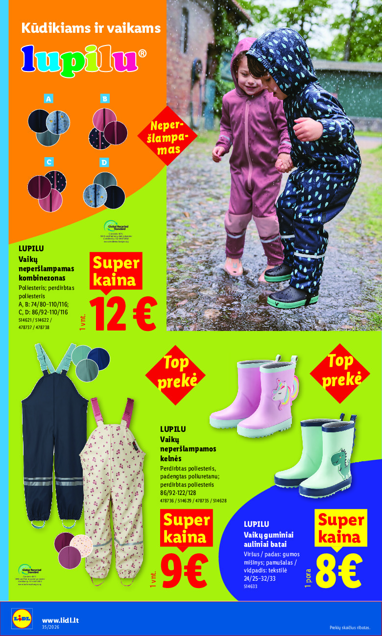lidl - NE MAISTO PREKIŲ PASIŪLYMAI (2026-08-24 - 2026-08-30) - page: 14