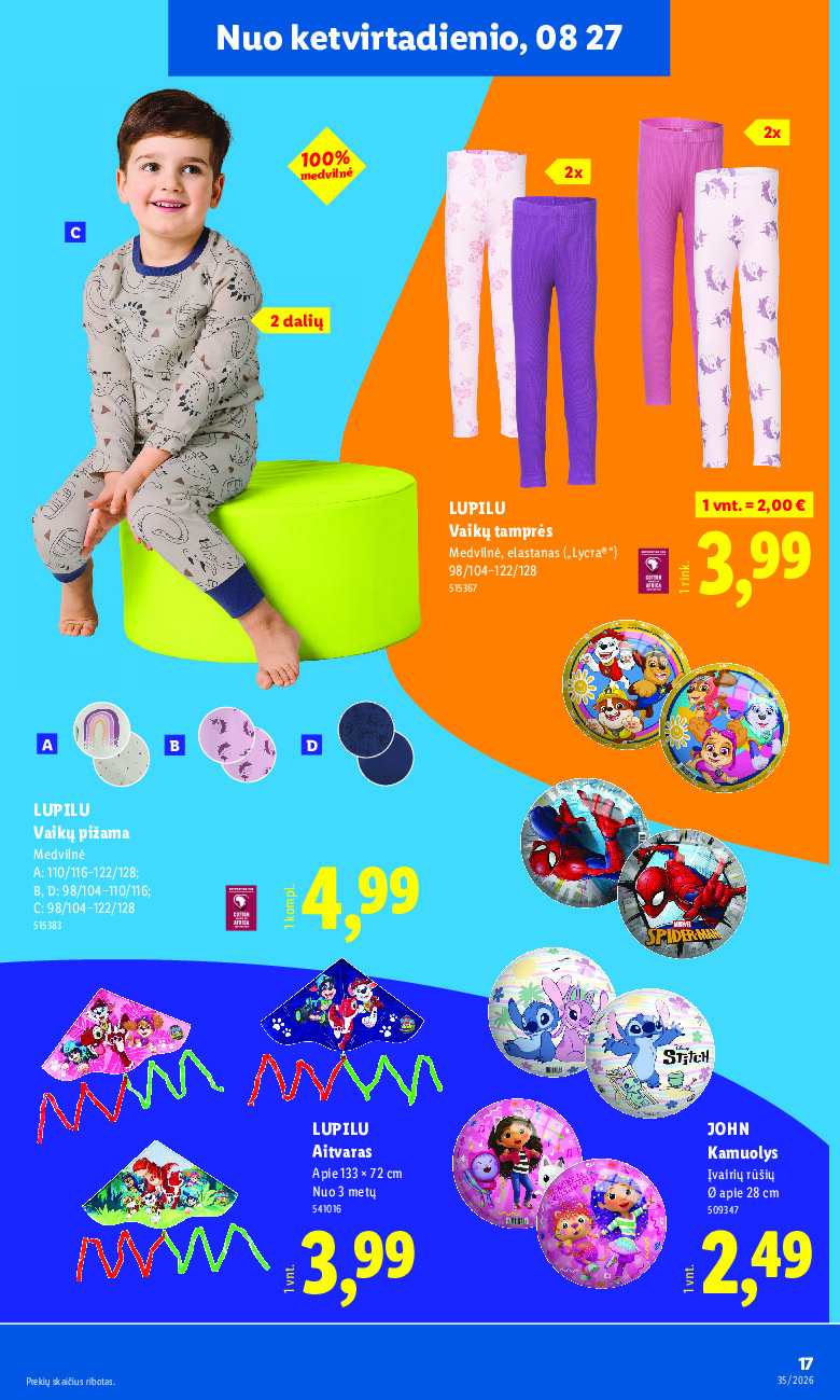 lidl - NE MAISTO PREKIŲ PASIŪLYMAI (2026-08-24 - 2026-08-30) - page: 17