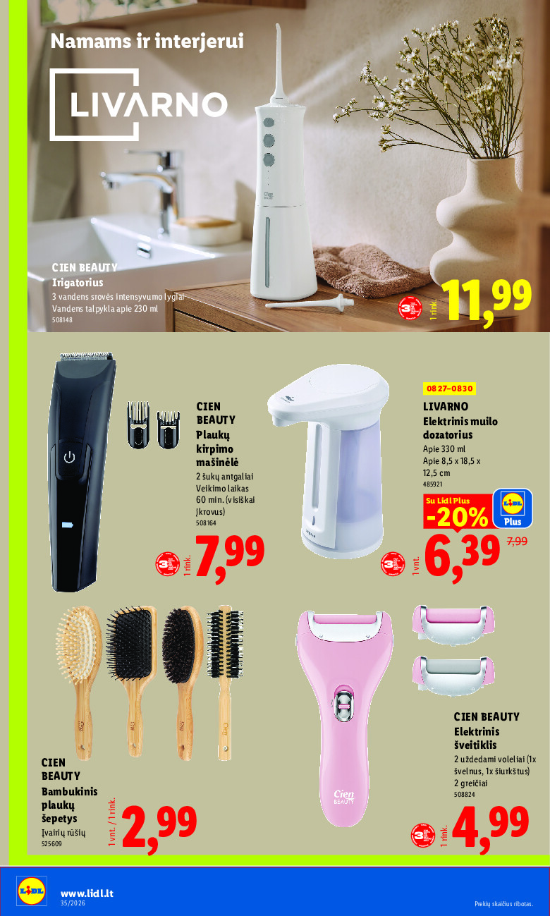 lidl - NE MAISTO PREKIŲ PASIŪLYMAI (2026-08-24 - 2026-08-30) - page: 18