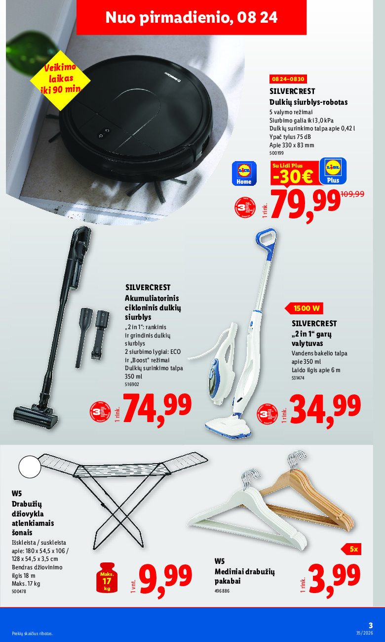 lidl - NE MAISTO PREKIŲ PASIŪLYMAI (2026-08-24 - 2026-08-30) - page: 3