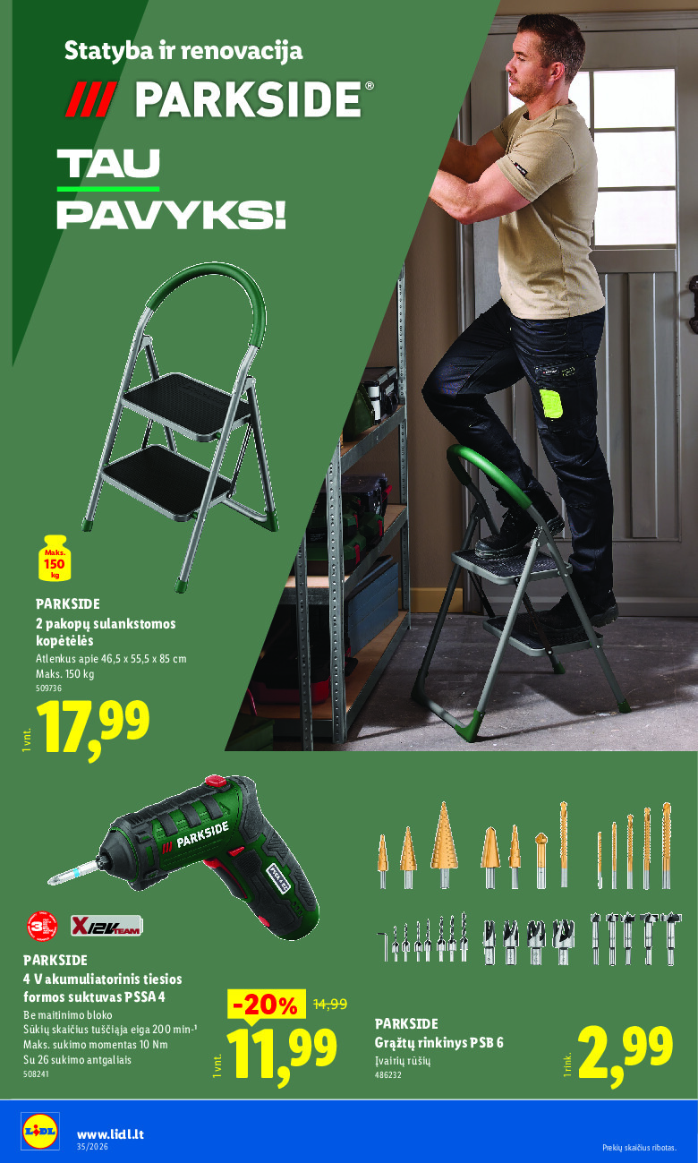 lidl - NE MAISTO PREKIŲ PASIŪLYMAI (2026-08-24 - 2026-08-30) - page: 24