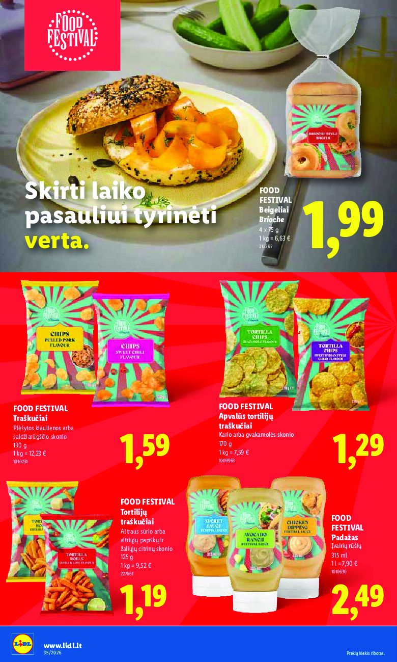 lidl - MAISTO PREKIŲ PASIŪLYMAI (2026-08-24 - 2026-08-30) - page: 20