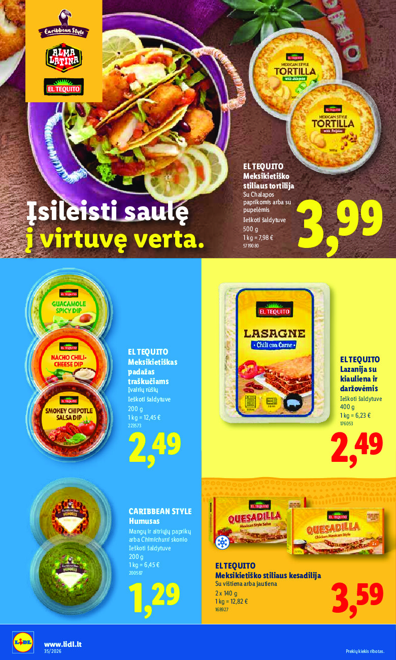 lidl - MAISTO PREKIŲ PASIŪLYMAI (2026-08-24 - 2026-08-30) - page: 24