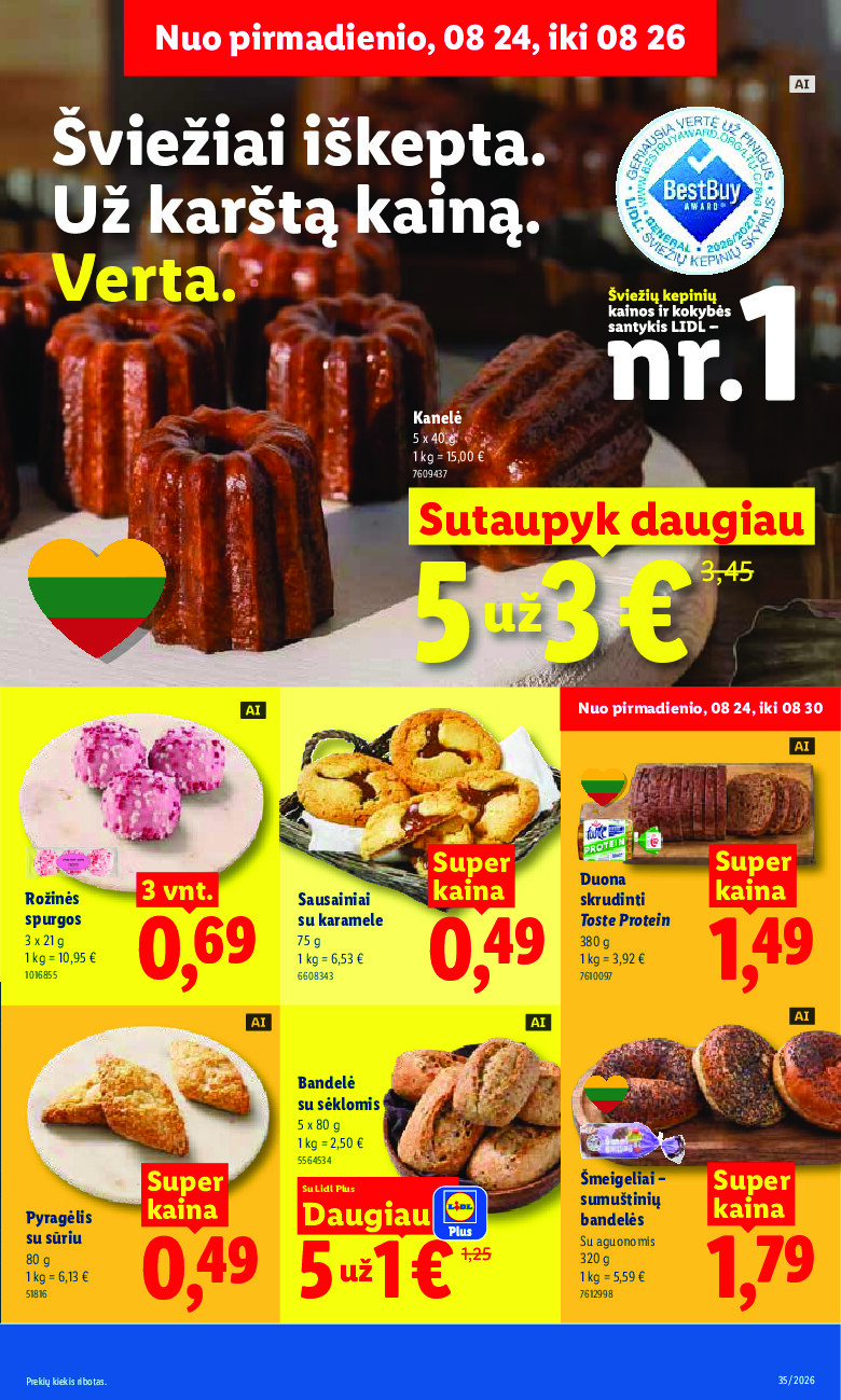 lidl - MAISTO PREKIŲ PASIŪLYMAI (2026-08-24 - 2026-08-30) - page: 5