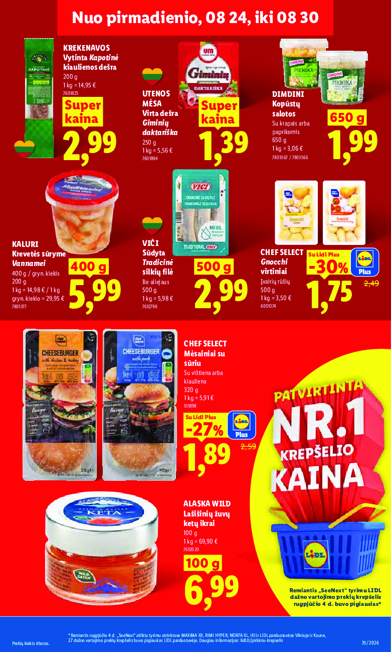 lidl - MAISTO PREKIŲ PASIŪLYMAI (2026-08-24 - 2026-08-30) - page: 9