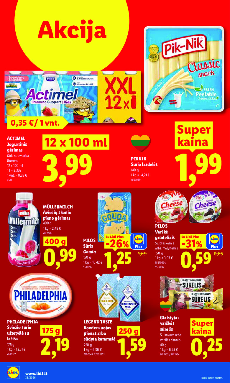 lidl - MAISTO PREKIŲ PASIŪLYMAI (2026-08-24 - 2026-08-30) - page: 10
