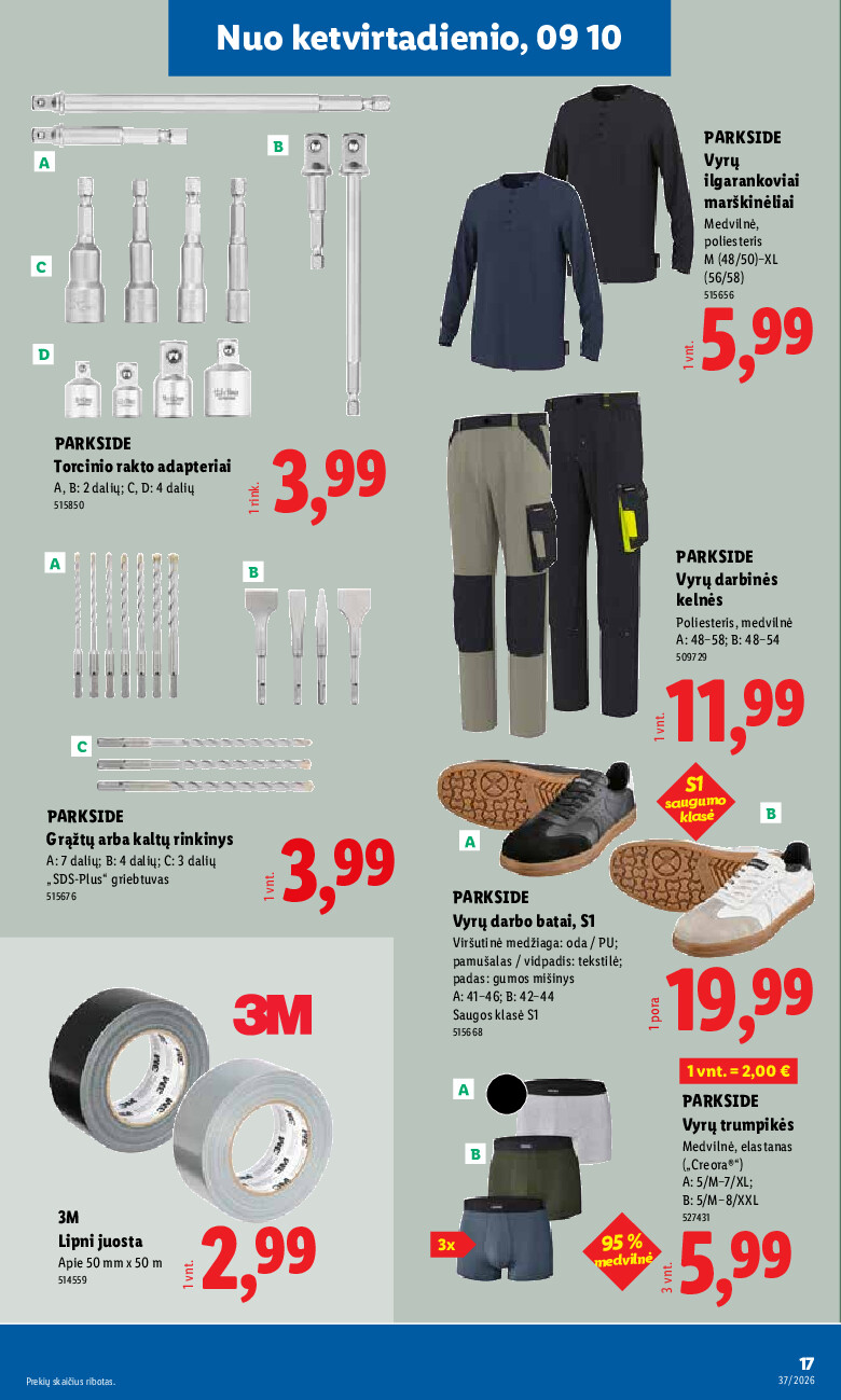 lidl - NE MAISTO PREKIŲ PASIŪLYMAI (2026-09-07 - 2026-09-13) - page: 17