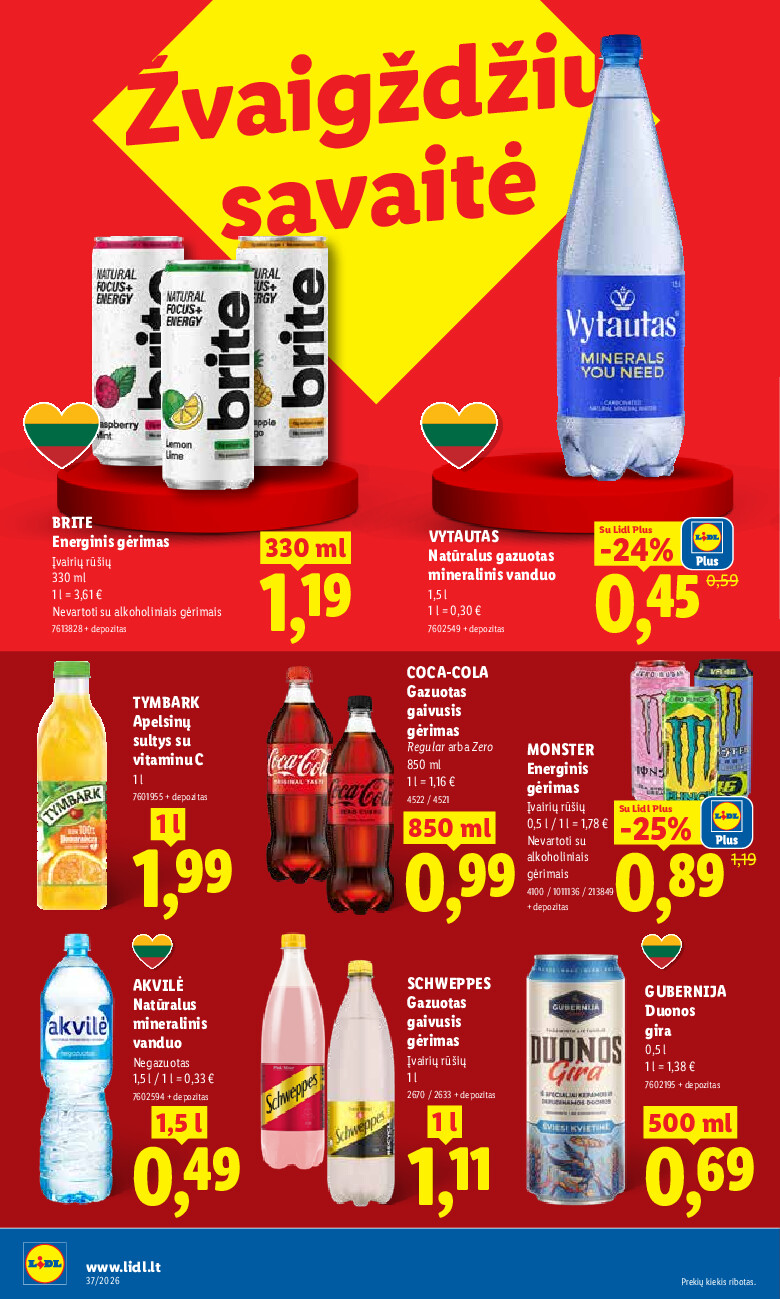 lidl - MAISTO PREKIŲ PASIŪLYMAI (2026-09-07 - 2026-09-13) - page: 12