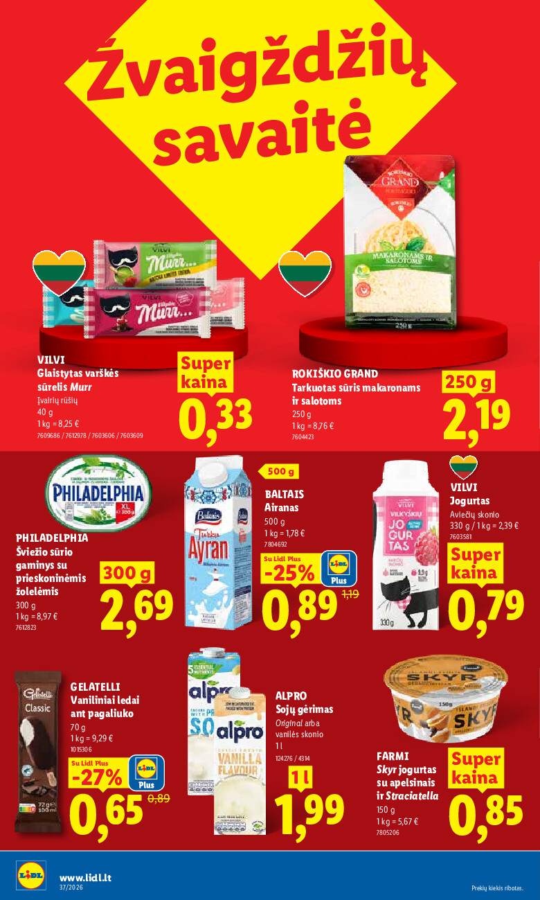 lidl - MAISTO PREKIŲ PASIŪLYMAI (2026-09-07 - 2026-09-13) - page: 8