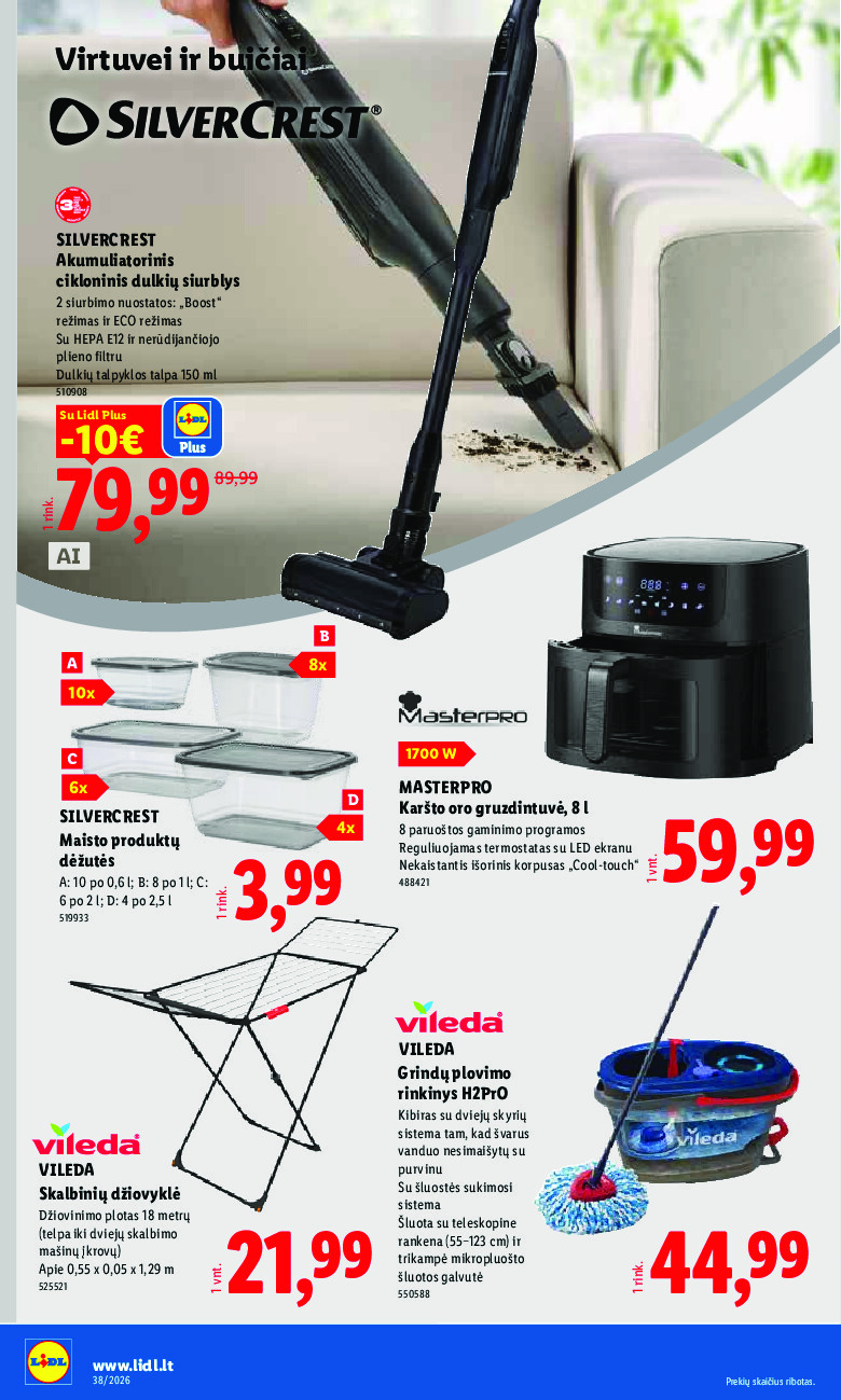 lidl - NE MAISTO PREKIŲ PASIŪLYMAI (2026-09-14 - 2026-09-20) - page: 6