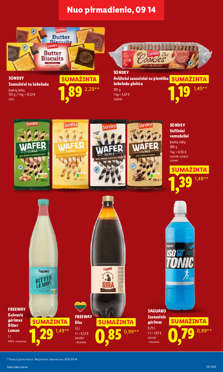 lidl - MAISTO PREKIŲ PASIŪLYMAI (2026-09-14 - 2026-09-20) - page: 19