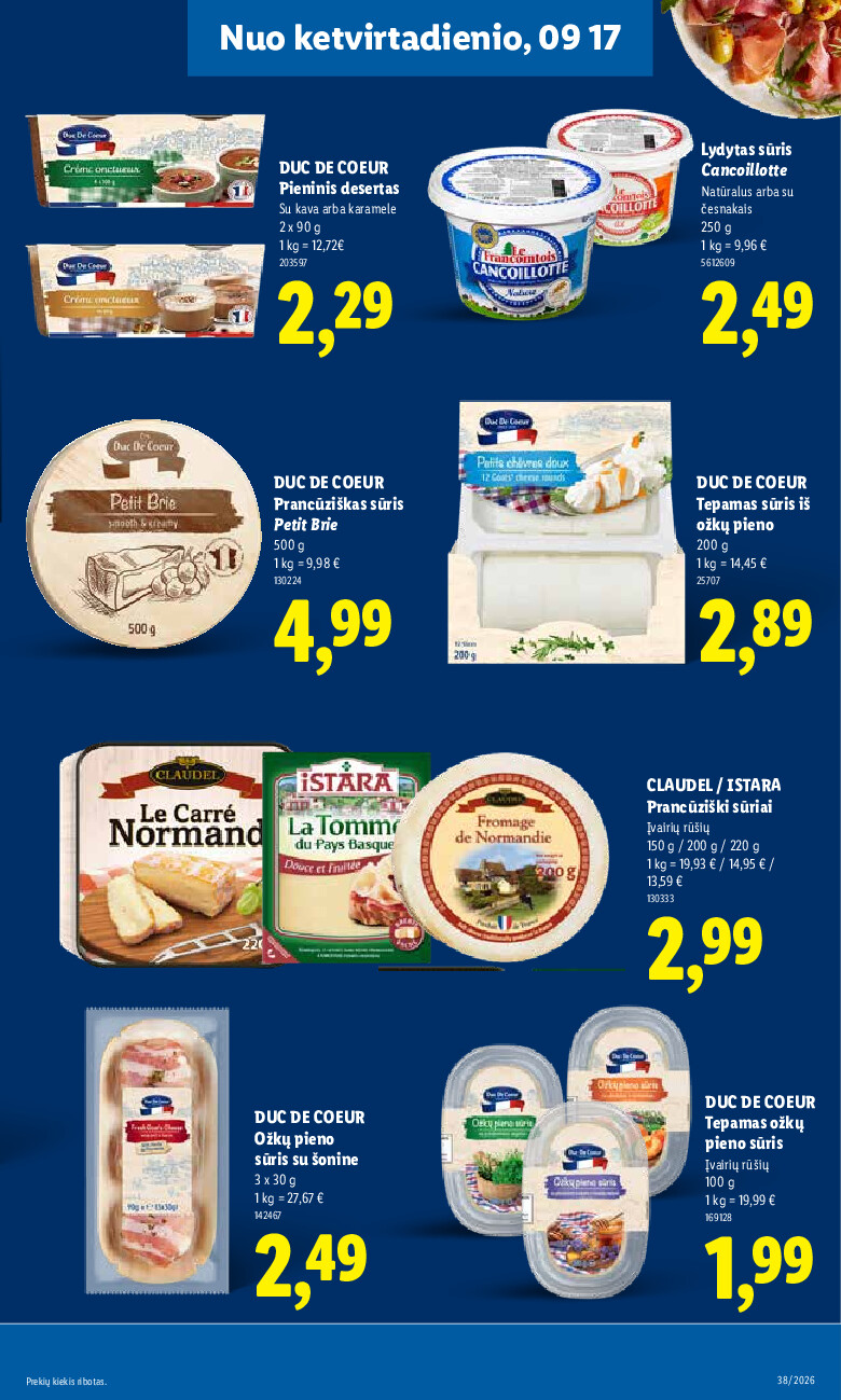 lidl - MAISTO PREKIŲ PASIŪLYMAI (2026-09-14 - 2026-09-20) - page: 21