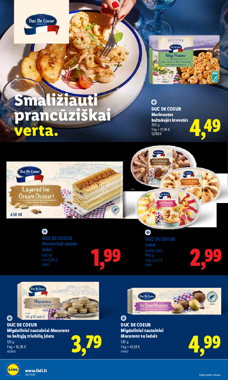 lidl - MAISTO PREKIŲ PASIŪLYMAI (2026-09-14 - 2026-09-20) - page: 22
