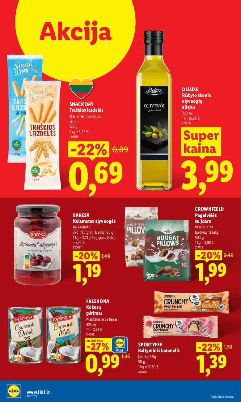 lidl - MAISTO PREKIŲ PASIŪLYMAI (2026-09-14 - 2026-09-20) - page: 28