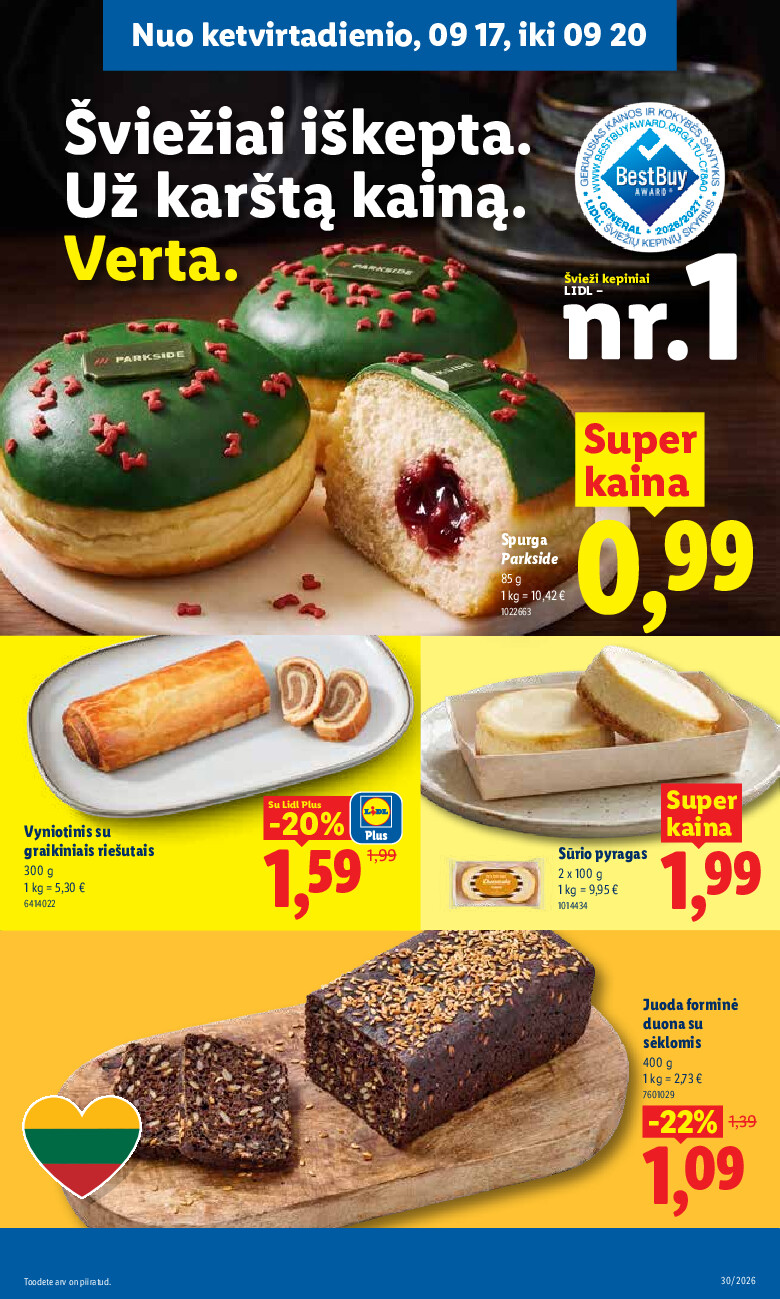 lidl - MAISTO PREKIŲ PASIŪLYMAI (2026-09-14 - 2026-09-20) - page: 31