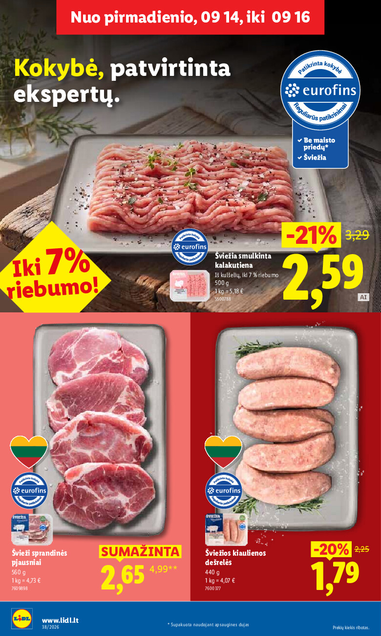 lidl - MAISTO PREKIŲ PASIŪLYMAI (2026-09-14 - 2026-09-20) - page: 6