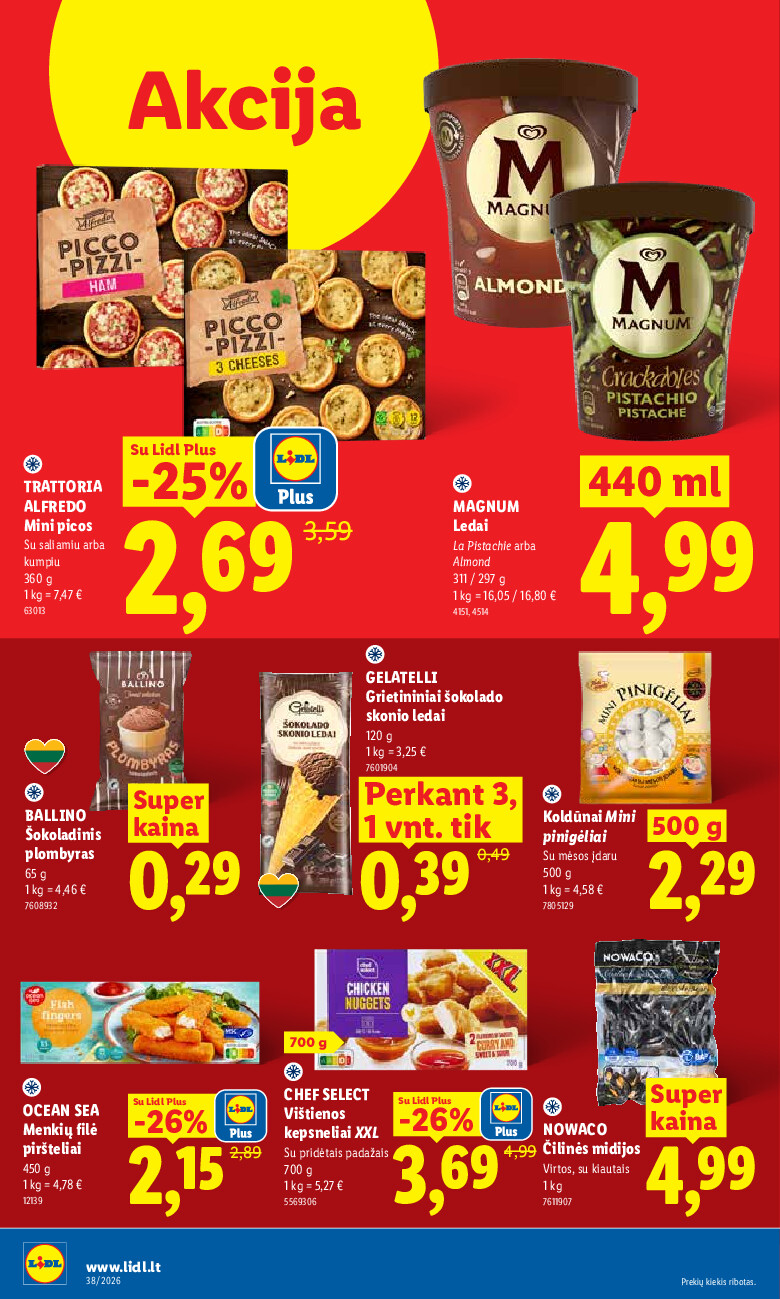 lidl - MAISTO PREKIŲ PASIŪLYMAI (2026-09-14 - 2026-09-20) - page: 10