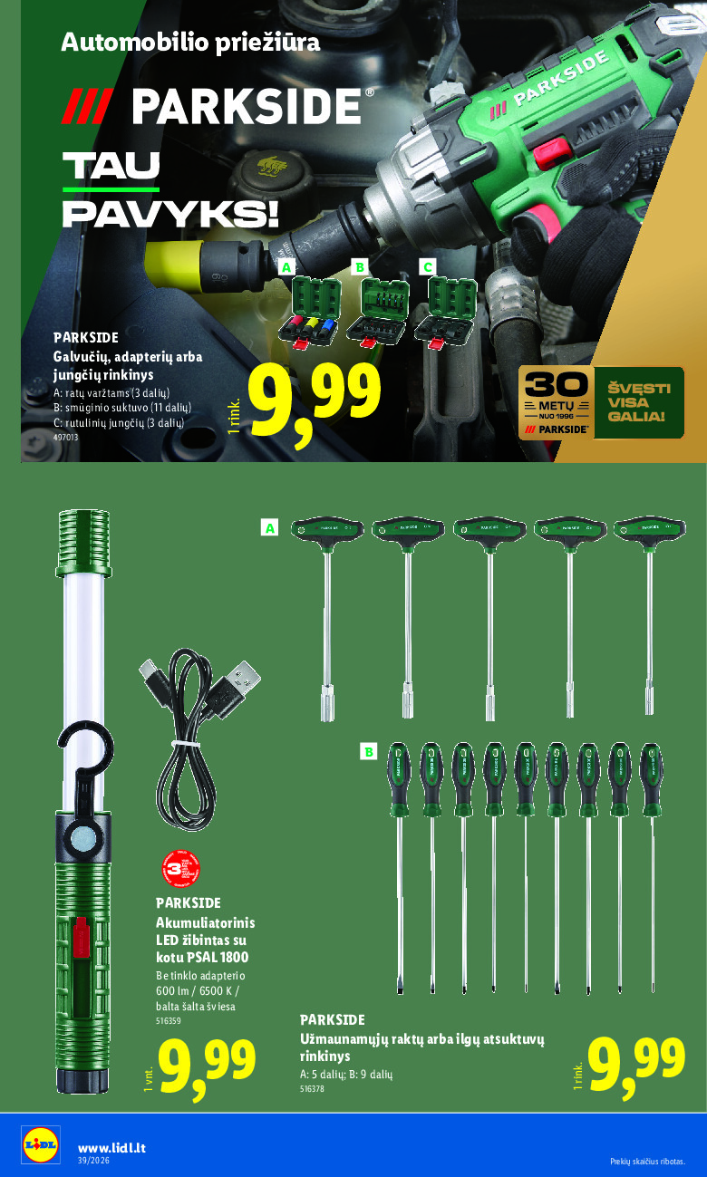 lidl - NE MAISTO PREKIŲ PASIŪLYMAI (2026-09-21 - 2026-09-27) - page: 12