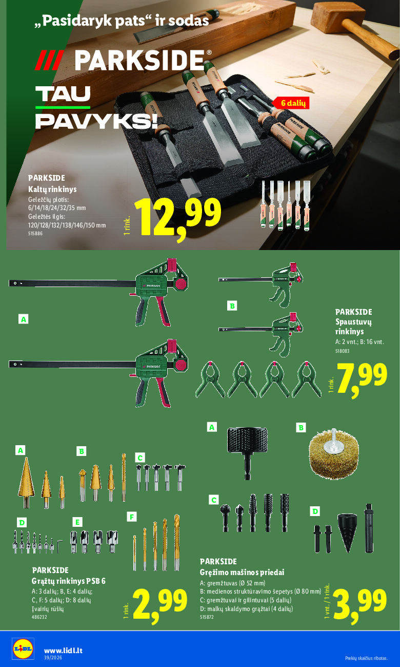 lidl - NE MAISTO PREKIŲ PASIŪLYMAI (2026-09-21 - 2026-09-27) - page: 4