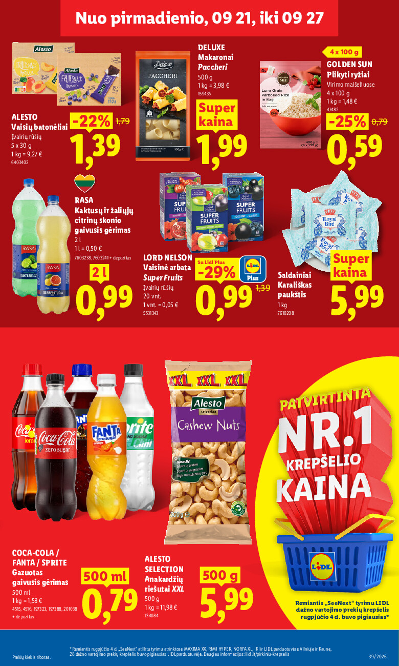 lidl - MAISTO PREKIŲ PASIŪLYMAI (2026-09-21 - 2026-09-27) - page: 11