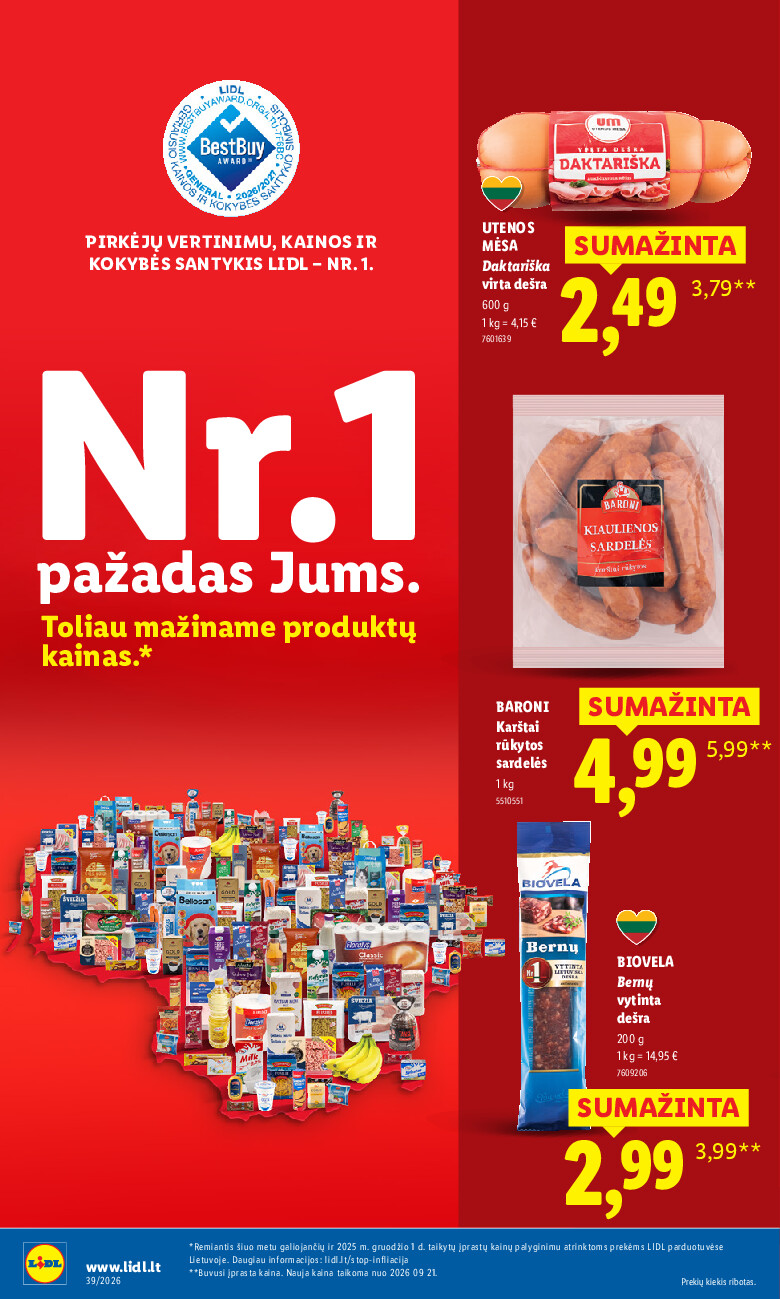 lidl - MAISTO PREKIŲ PASIŪLYMAI (2026-09-21 - 2026-09-27) - page: 12