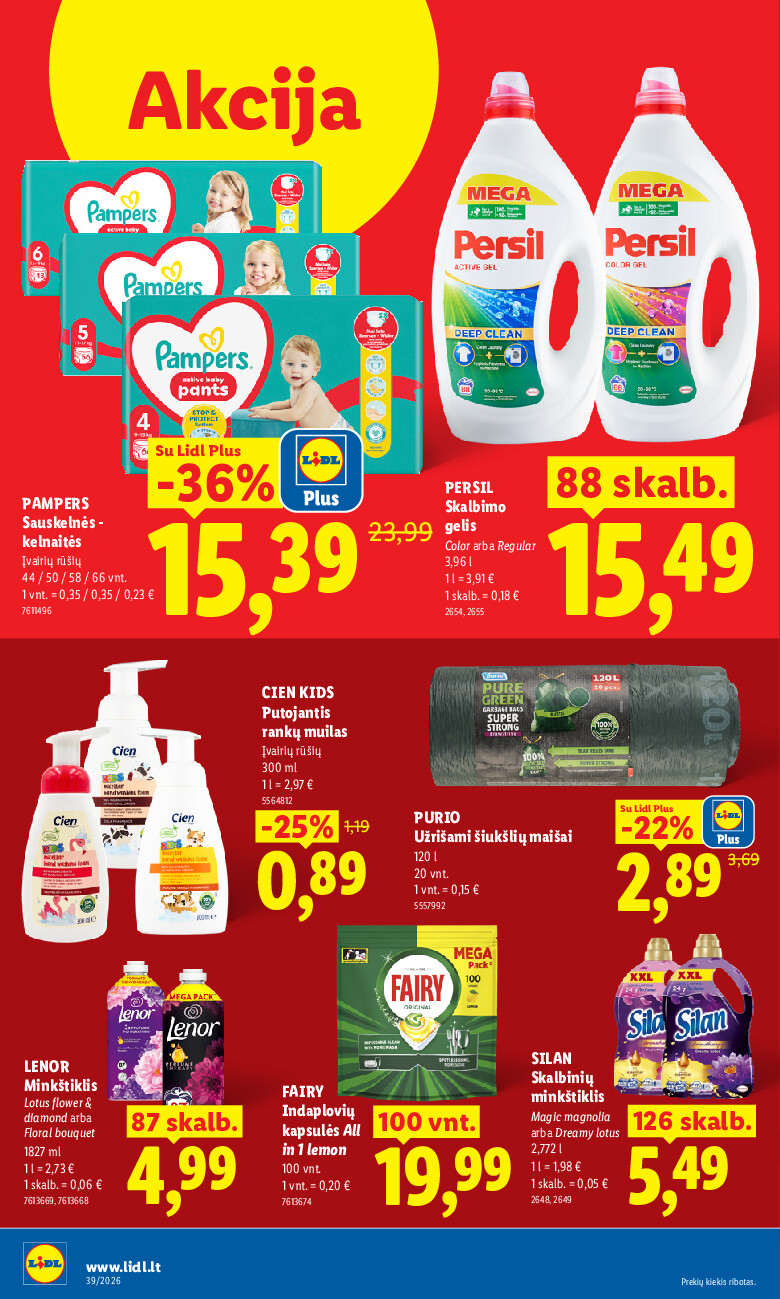 lidl - MAISTO PREKIŲ PASIŪLYMAI (2026-09-21 - 2026-09-27) - page: 14
