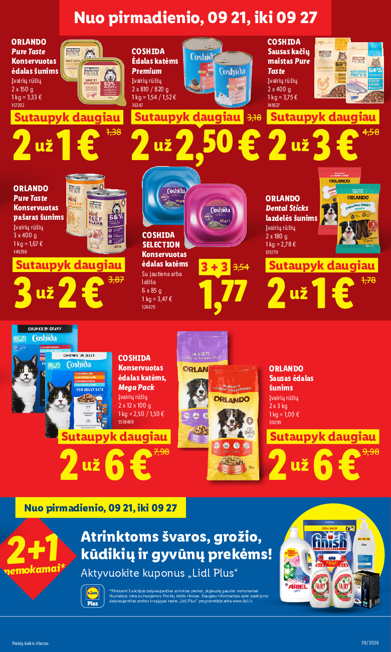 lidl - MAISTO PREKIŲ PASIŪLYMAI (2026-09-21 - 2026-09-27) - page: 15