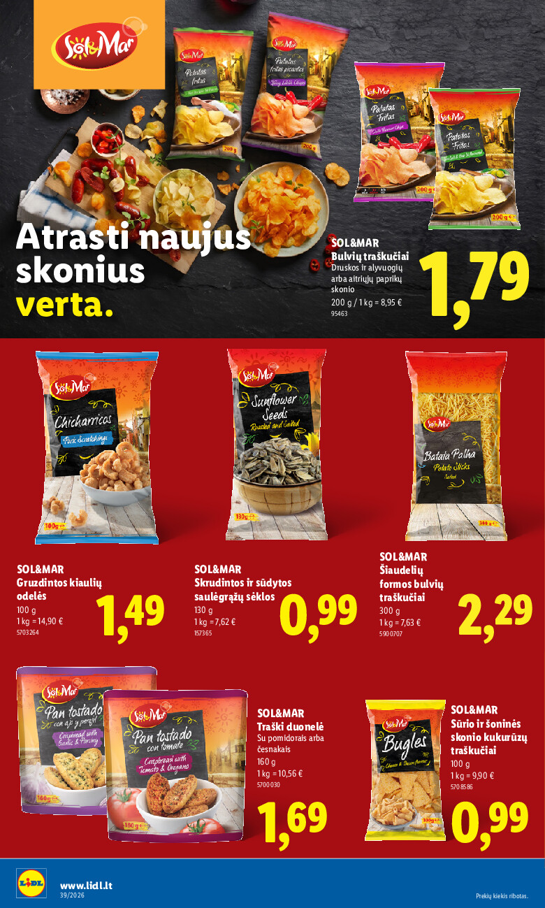 lidl - MAISTO PREKIŲ PASIŪLYMAI (2026-09-21 - 2026-09-27) - page: 18