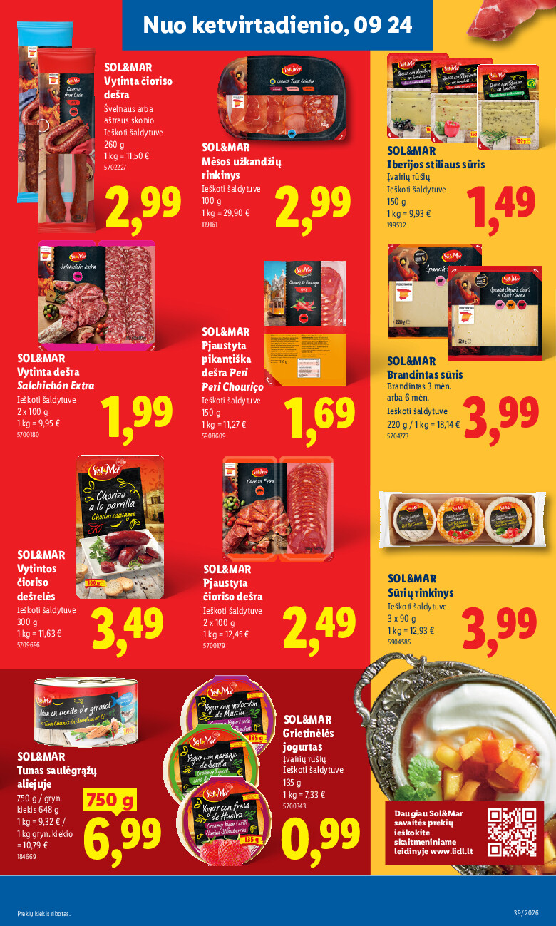 lidl - MAISTO PREKIŲ PASIŪLYMAI (2026-09-21 - 2026-09-27) - page: 21