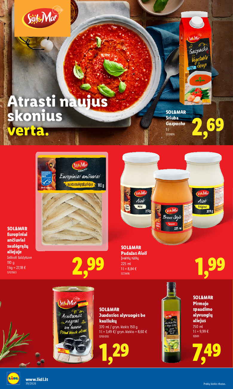 lidl - MAISTO PREKIŲ PASIŪLYMAI (2026-09-21 - 2026-09-27) - page: 22