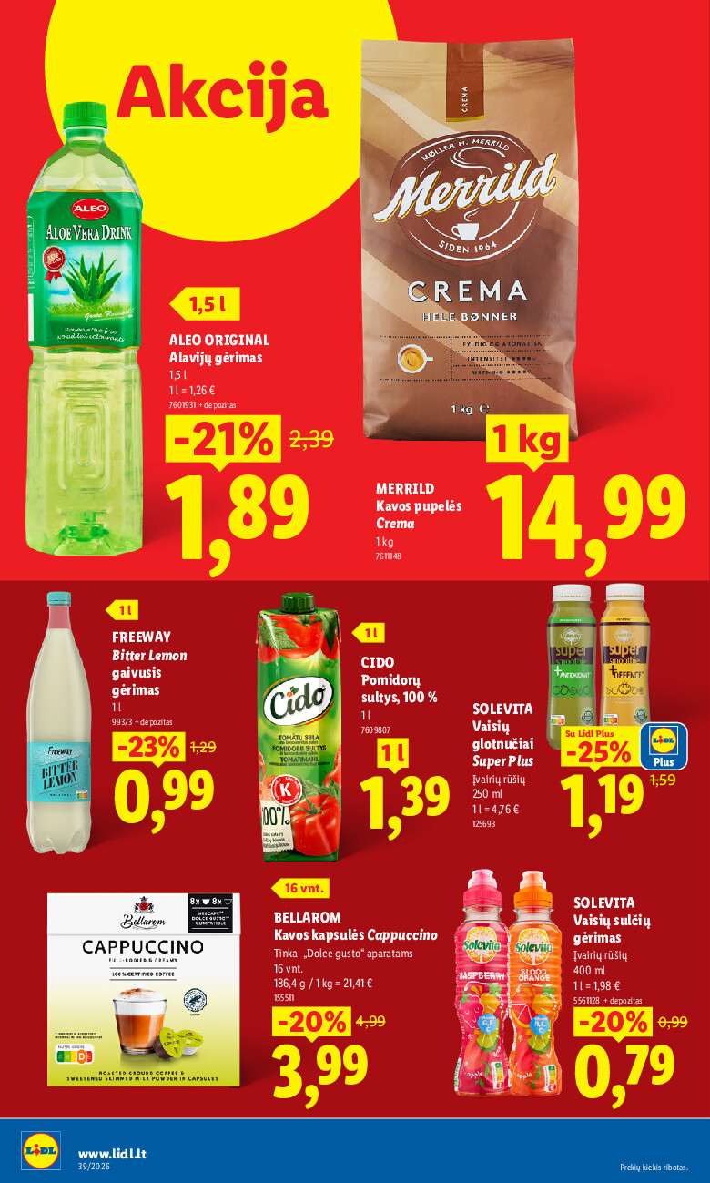 lidl - MAISTO PREKIŲ PASIŪLYMAI (2026-09-21 - 2026-09-27) - page: 24