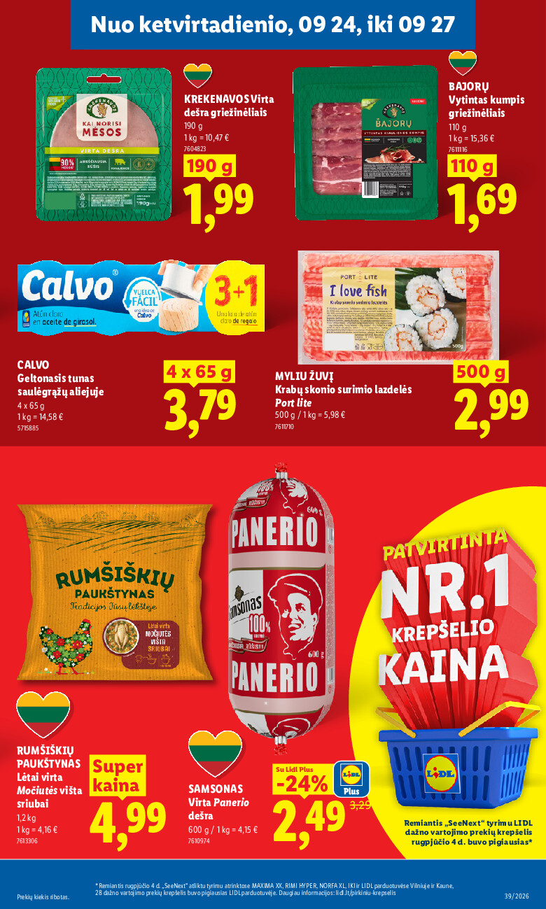 lidl - MAISTO PREKIŲ PASIŪLYMAI (2026-09-21 - 2026-09-27) - page: 27