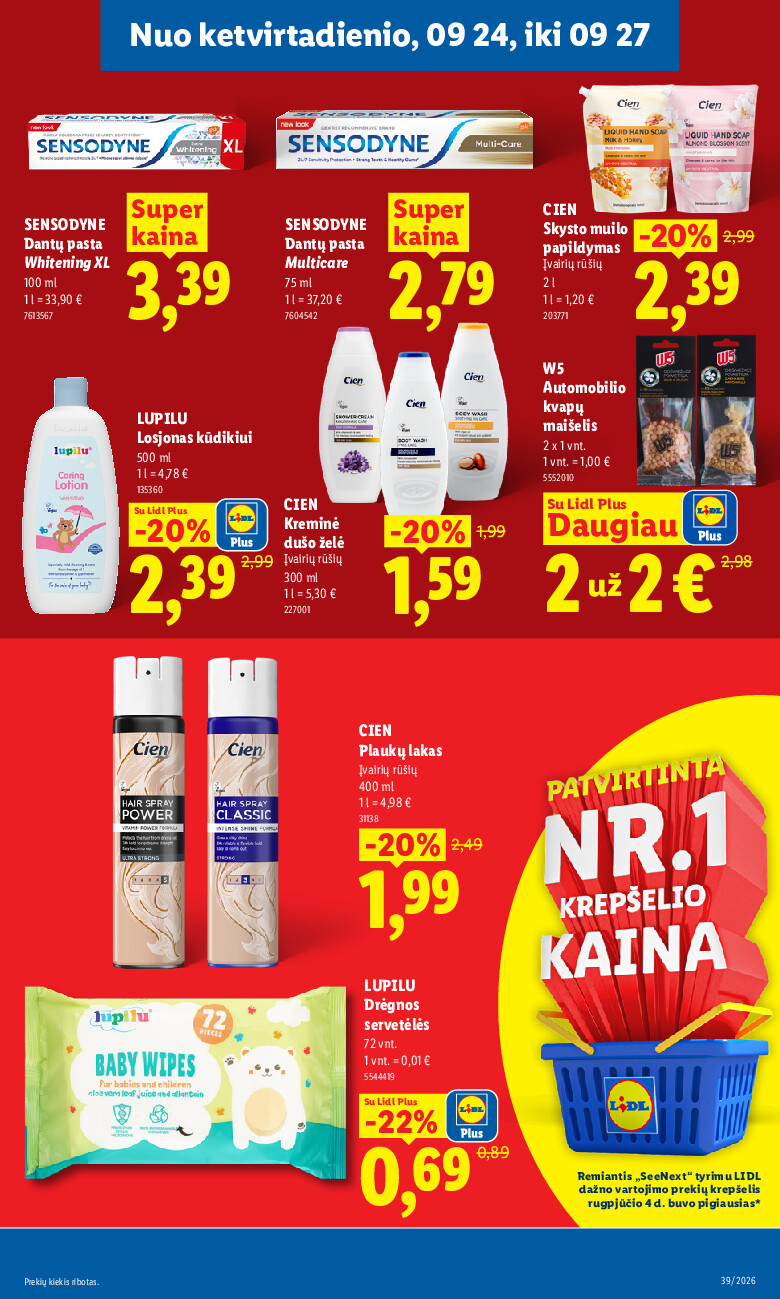 lidl - MAISTO PREKIŲ PASIŪLYMAI (2026-09-21 - 2026-09-27) - page: 31