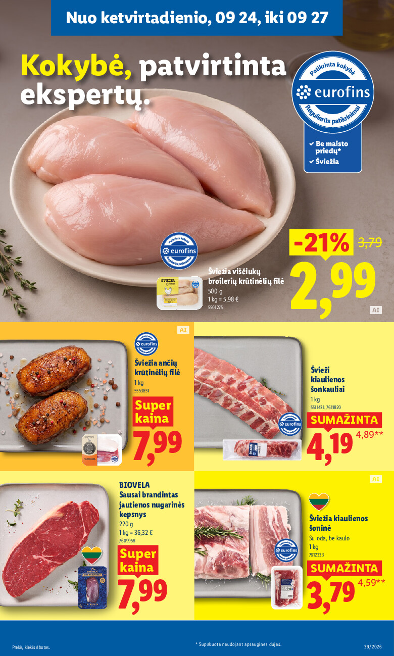 lidl - MAISTO PREKIŲ PASIŪLYMAI (2026-09-21 - 2026-09-27) - page: 35