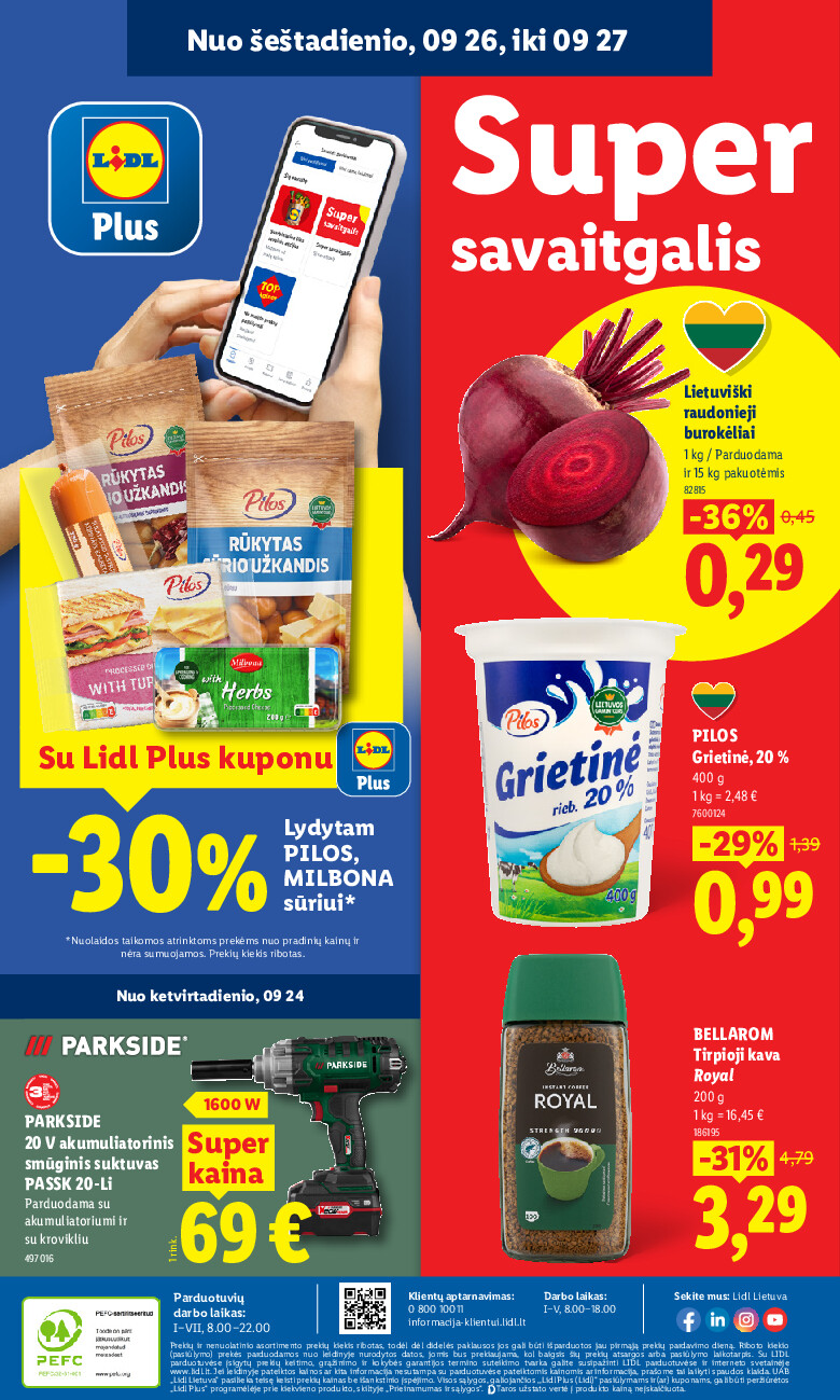 lidl - MAISTO PREKIŲ PASIŪLYMAI (2026-09-21 - 2026-09-27) - page: 36