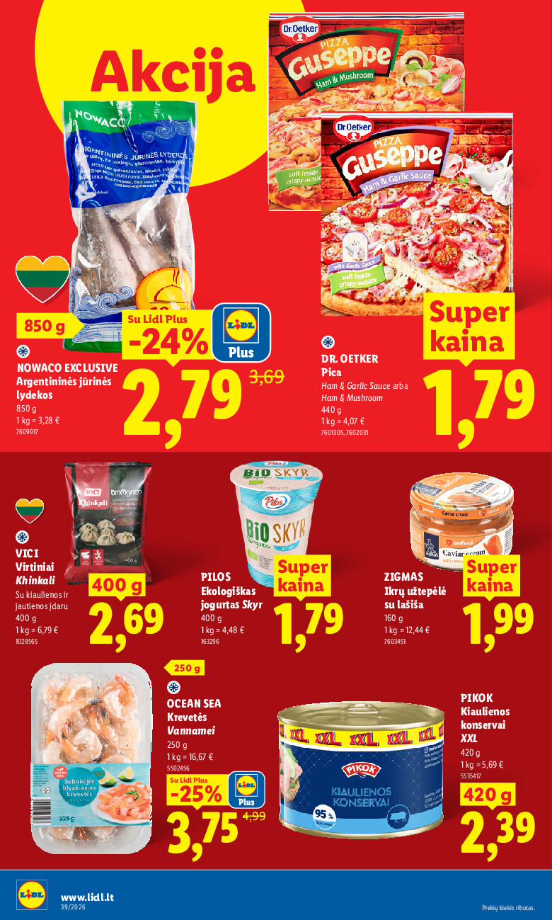 lidl - MAISTO PREKIŲ PASIŪLYMAI (2026-09-21 - 2026-09-27) - page: 8