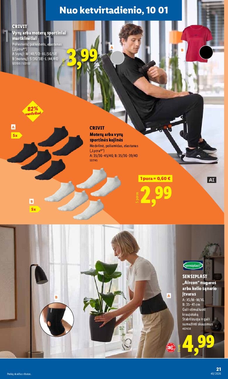 lidl - NE MAISTO PREKIŲ PASIŪLYMAI (2026-09-28 - 2026-10-04) - page: 21