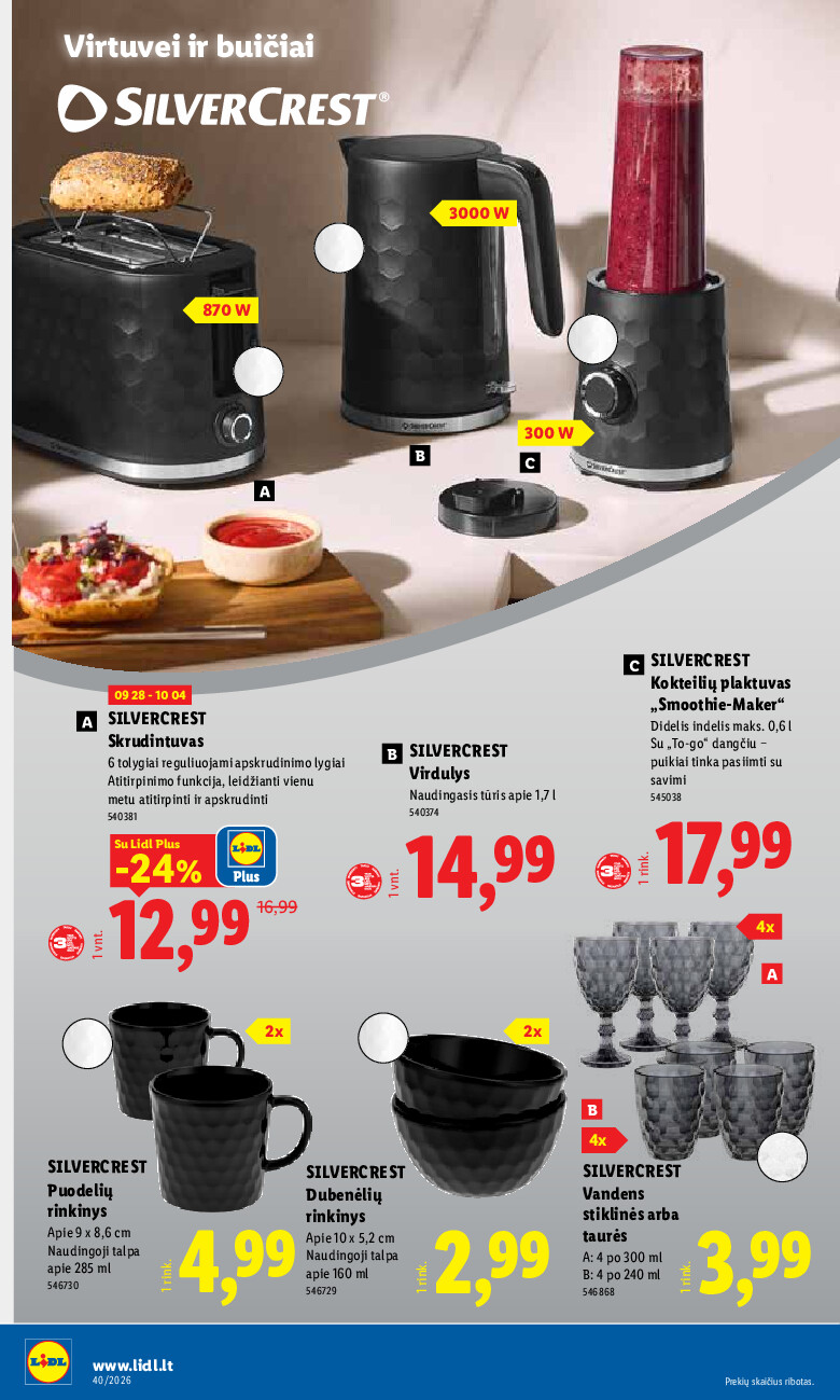 lidl - NE MAISTO PREKIŲ PASIŪLYMAI (2026-09-28 - 2026-10-04) - page: 8